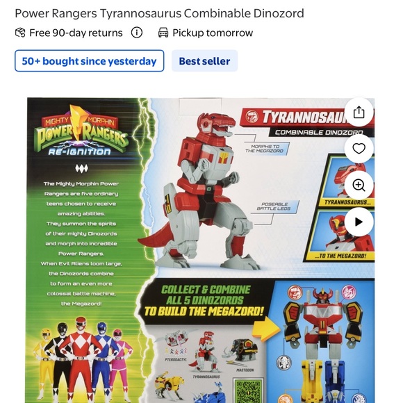 Mighty Power Rangers Re- Ignition Action Figure - Picture 9 of 9